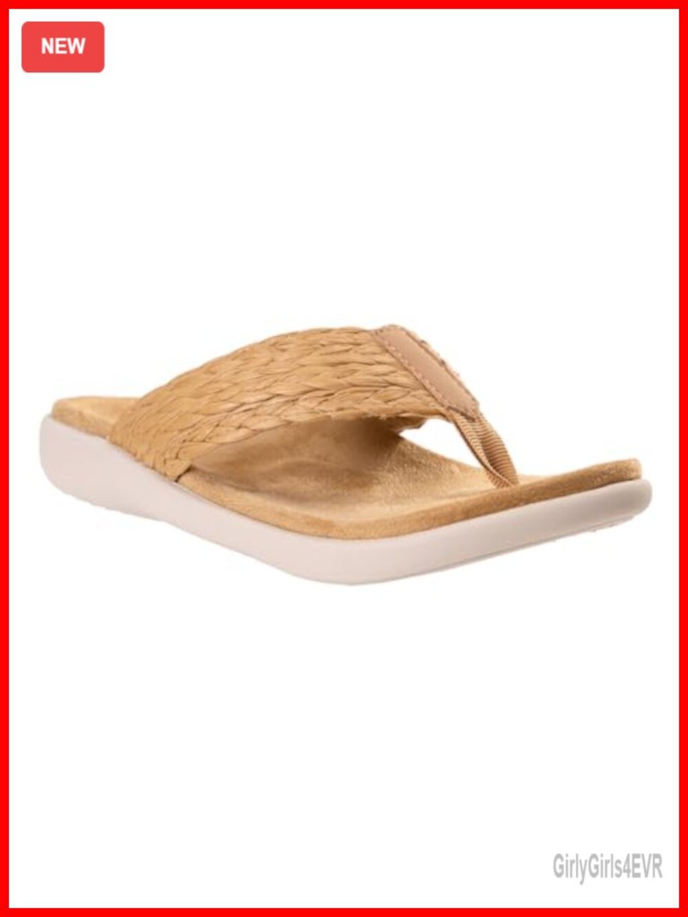 Woven Raffia Slippers with Memory Foam and Quick-Dry Lining